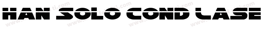 Han Solo Cond Laser Italic字体转换
